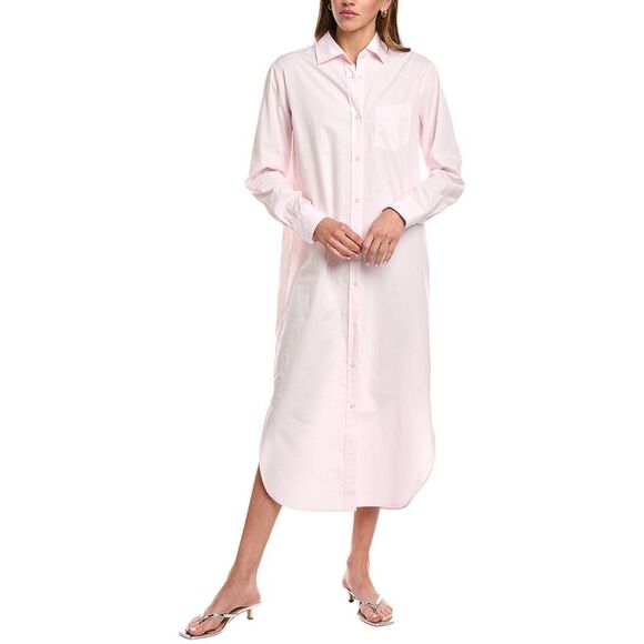 Officine Générale Womens Officine Generale Celina Midi Dress, Pink - Picture 1 of 3